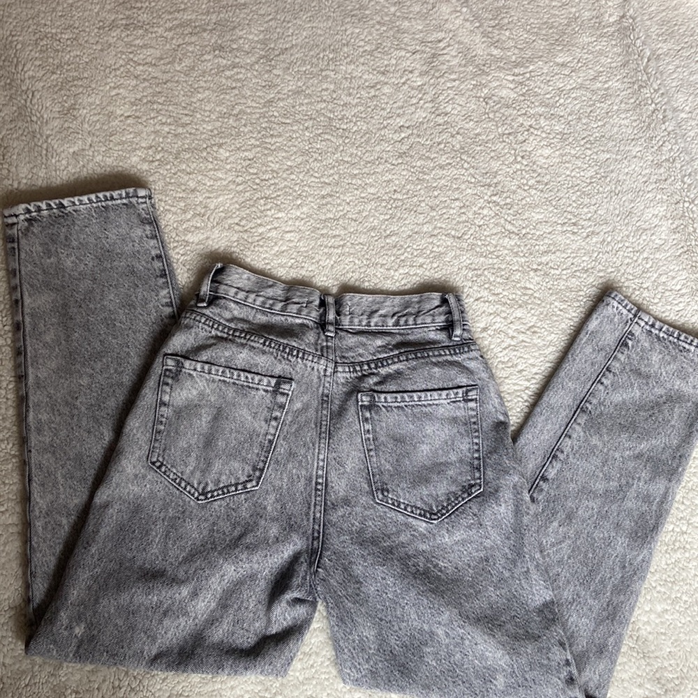 High rise straight jeans